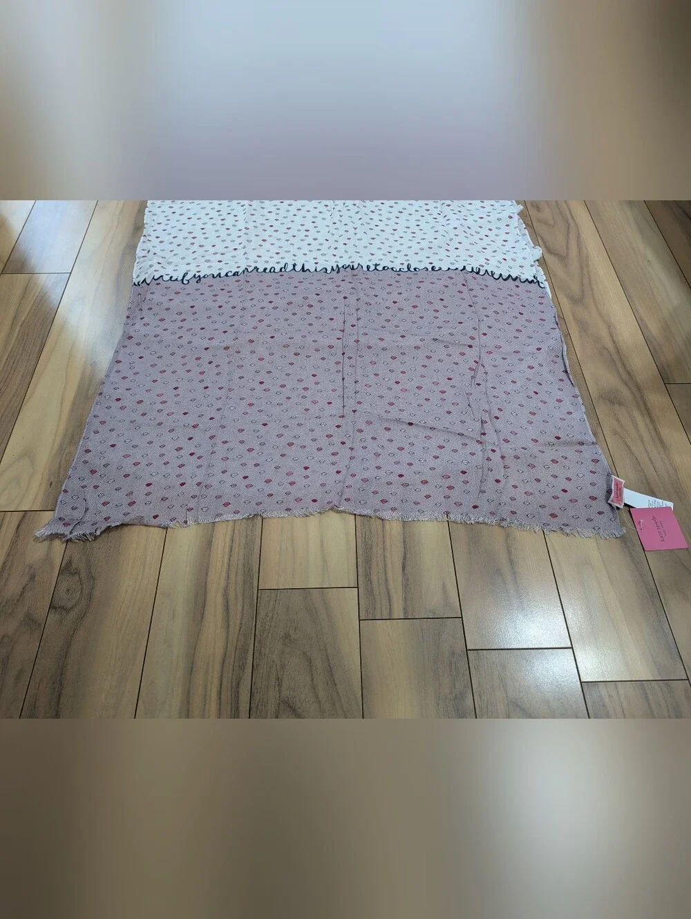 NWT! Kate Spade New York If You Can See This Oblong Scarf In French Cream